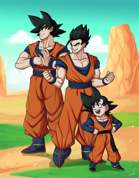 goku vs goten|goku vs gohan and goten.